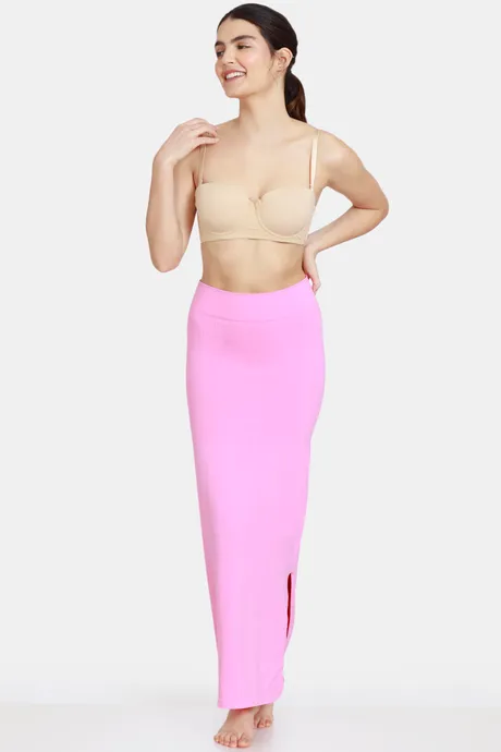 Seamless All Day Slit Mermaid Saree Shapewear - Pink - Frau Shoppy