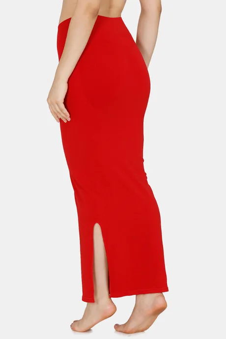 Seamless All Day Slit Mermaid Saree Shapewear - Red - Frau Shoppy