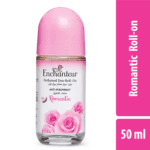 Enchanteur Romantic Roll On for Women,Long Lasting Fragrance,Odour Protection,Romanced with Flowersr Protection,Gentle on the Skin,Exotic Mix of Bulgarian Roses,Jasmine Extracts,